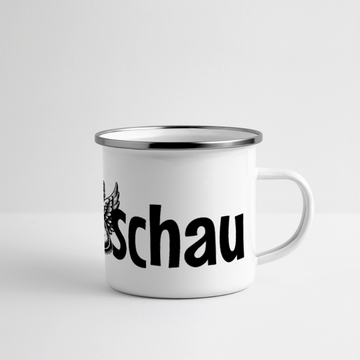 URST SCHAU - Panorama Emaille-Tasse - Weiß