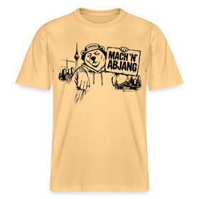MACH 'N ABJANG- Berlin Shirt RELAXED FIT Unisex Organic T-Shirt - Hellgelb