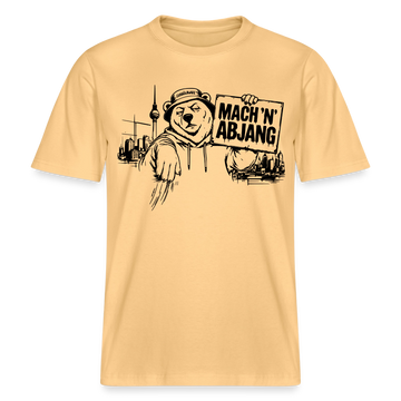 MACH 'N ABJANG- Berlin Shirt RELAXED FIT Unisex Organic T-Shirt - Hellgelb