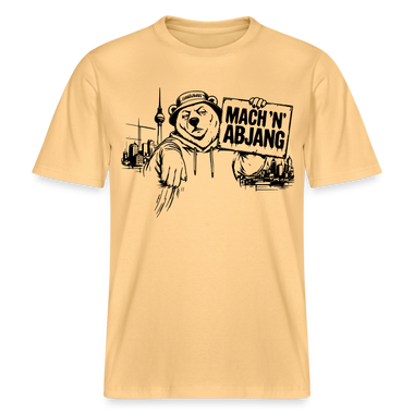 MACH 'N ABJANG- Berlin Shirt RELAXED FIT Unisex Organic T-Shirt - Hellgelb