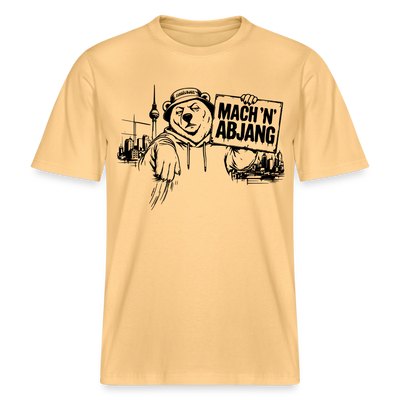 MACH 'N ABJANG- Berlin Shirt RELAXED FIT Unisex Organic T-Shirt - Hellgelb
