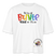 LIEBE IS BUNT-Frauen Boxy Bio-T-Shirt - Weiß
