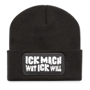 Berliner Spruch-ICK MACH WAT ICK WILL-Beanie - Dunkelgrau