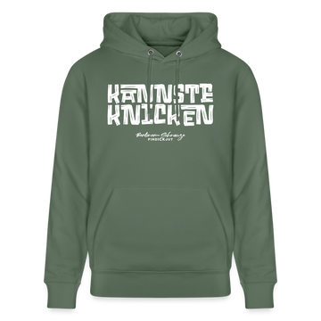 Berliner Schnauze - KANNSTE KNICKEN-Unisex Bio-Hoodie - Tanngrün