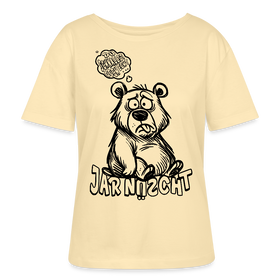 DU SCHNALLST JAR NÜSCHT-Rundhals Frauen Bio-T-Shirt - Creme