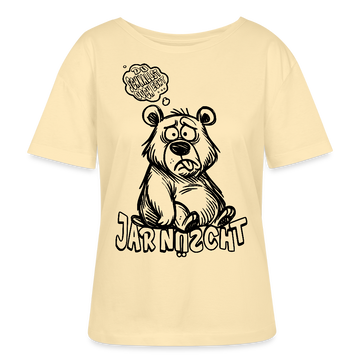 DU SCHNALLST JAR NÜSCHT-Rundhals Frauen Bio-T-Shirt - Creme