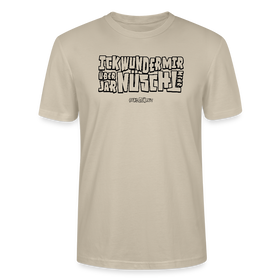 Berliner Spruch-ICK WUNDER MIR-Unisex T-Shirt BIO - Beige
