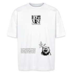 ICK LACH MIR  N AST-Dit Berlin Statement-Design-Unisex Oversize Bio-T-Shirt - Weiß