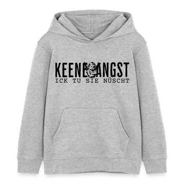 KEENE ANGST ICK TU SIE NÜSCHT - Bio-Hoodie Mini - Grau meliert