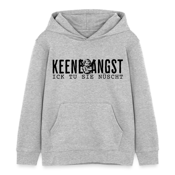 KEENE ANGST ICK TU SIE NÜSCHT - Bio-Hoodie Mini - Grau meliert