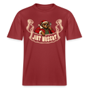Berliner Bär zu WEihnachten-JIBT NÜSCHT- RELAXED FIT Unisex Organic T-Shirt - Erdrot