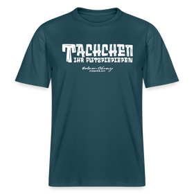 Berliner Begrüssung-TACHCHEN IHR FLITZPIEPEN- RELAXED FIT Unisex Organic T-Shirt - Dunkles Petrol