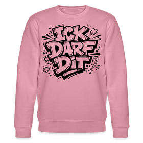ICK DARF DIT-Unisex Bio-Sweatshirt mit Berliner Schnauze - Lila Traum