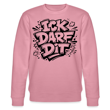 ICK DARF DIT-Unisex Bio-Sweatshirt mit Berliner Schnauze - Lila Traum