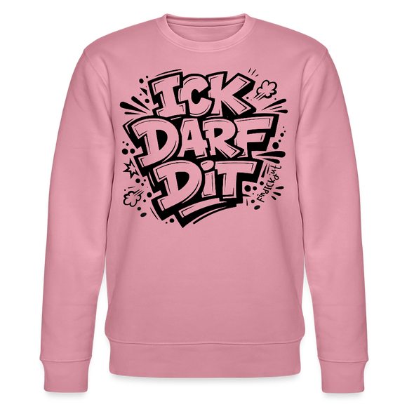 ICK DARF DIT-Unisex Bio-Sweatshirt mit Berliner Schnauze - Lila Traum