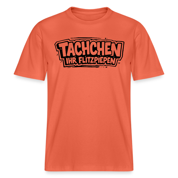 Dit Berlin Shirt-TACHCHEN IHR FLITZPIEPEN- RELAXED FIT Unisex Bio T-Shirt - Hellrot