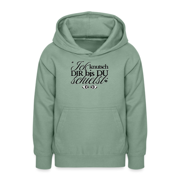 ICK KNUTSCH DIR - Teenager Hoodie - Graugrün