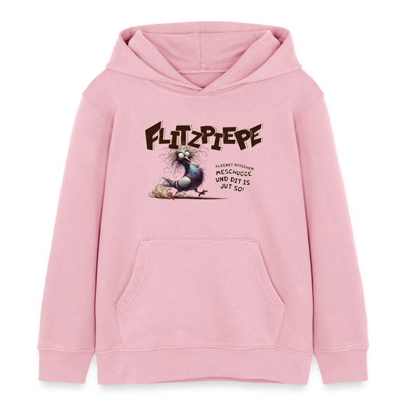BERLINER FLITZPIEPE-Kinder Bio-Hoodie - Hellrosa