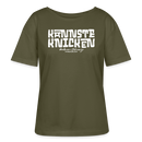 Berliner Spruch-KANNSTE KNICKEN-Rundhals Frauen Bio-T-Shirt - Khaki