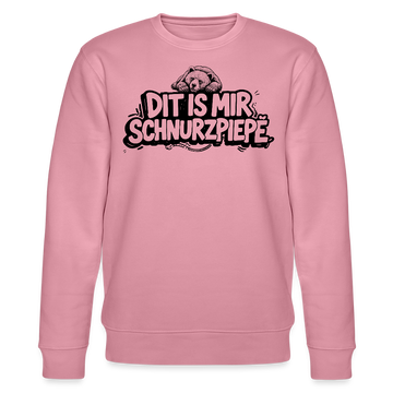 Berliner Bär-Souvenir-DIT IS MIR SCHNURZPIEPE-Unisex Bio-Sweatshirt - Lila Traum