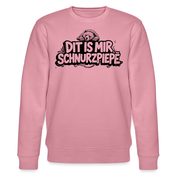 Berliner Bär-Souvenir-DIT IS MIR SCHNURZPIEPE-Unisex Bio-Sweatshirt - Lila Traum