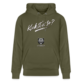 KIEKST'N SO?-Unisex Bio-Hoodie II - Khaki Grün