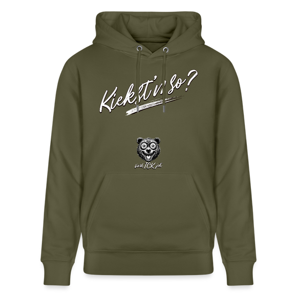 KIEKST'N SO?-Unisex Bio-Hoodie II - Khaki Grün
