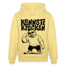 Berliner Spruch-KANNSTE KNICKEN-Unisex Bio-Hoodie mit Berliner Bär - Gelb Viva 