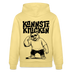 Berliner Spruch-KANNSTE KNICKEN-Unisex Bio-Hoodie mit Berliner Bär - Gelb Viva 