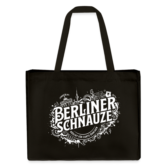 BERLINER SCHNAUZE-Einkaufstasche - Schwarz