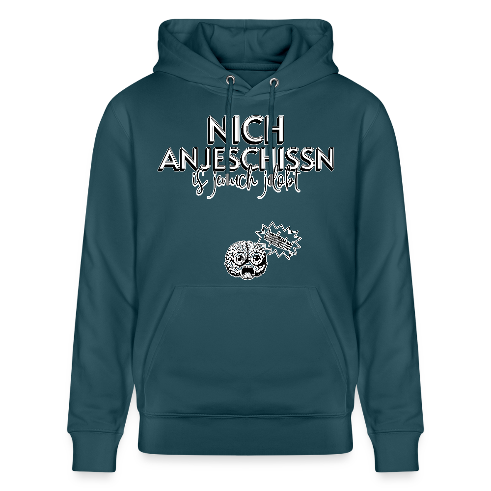 BERLINER EFFIZIENZ-'Dit Lob'-Unisex Bio-Hoodie - Dunkles Petrol