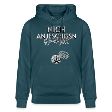 BERLINER EFFIZIENZ-'Dit Lob'-Unisex Bio-Hoodie - Dunkles Petrol