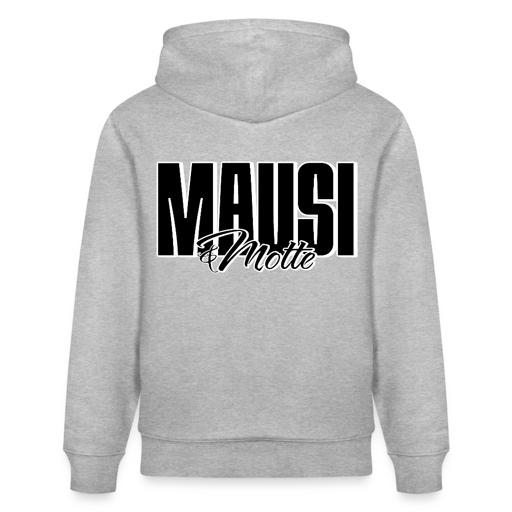 MAUSI UND MOTTE-unisex Bio Hoodie - Grau meliert