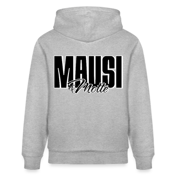MAUSI UND MOTTE-unisex Bio Hoodie - Grau meliert