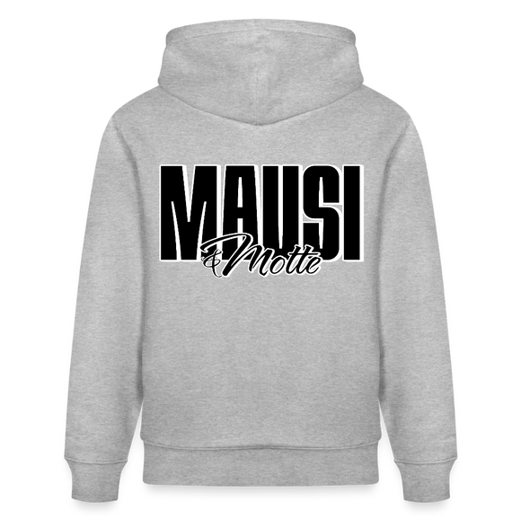 MAUSI UND MOTTE-unisex Bio Hoodie - Grau meliert