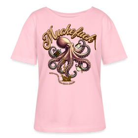 MUCKEFUCK-Rundhals Frauen Bio-T-Shirt - Hellrosa