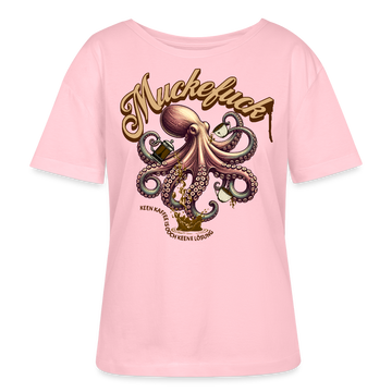 MUCKEFUCK-Rundhals Frauen Bio-T-Shirt - Hellrosa