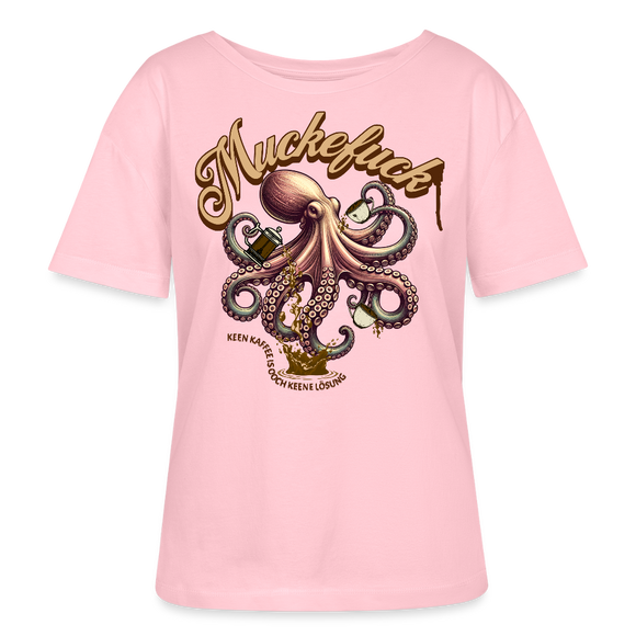 MUCKEFUCK-Rundhals Frauen Bio-T-Shirt - Hellrosa