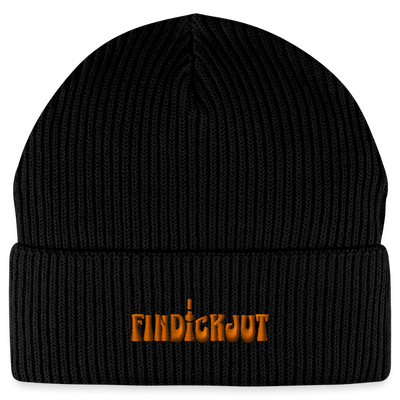 findICKjut-Unisex Bio FISHERMAN BEANIE - Schwarz