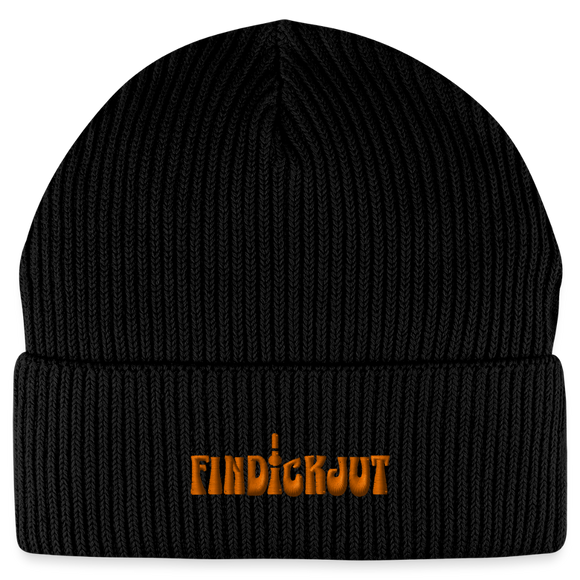 findICKjut-Unisex Bio FISHERMAN BEANIE - Schwarz