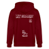 DIT ESKALIERT EH-Unisex Bio-Kapuzenjacke - Burgunderrot
