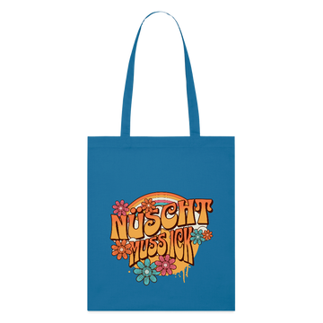 BERLINER RETRO-NÜSCHT MUSS ICK-Bio-Stoffbeutel - Königsblau
