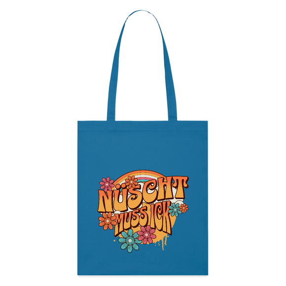 BERLINER RETRO-NÜSCHT MUSS ICK-Bio-Stoffbeutel - Königsblau