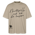 NACHTIGALL ICK HÖR DIR TRAPSEN-Oversized Unisex Bio T-Shirt - Steingrau