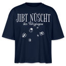 Anti-Geschenke-Shirt-mit Berliner Schnauze-JIBT NÜSCHT-Frauen Boxy Bio-T-Shirt - Navy