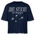 Anti-Geschenke-Shirt-mit Berliner Schnauze-JIBT NÜSCHT-Frauen Boxy Bio-T-Shirt - Navy