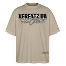 VERFATZ DA VOM JELÄNDE-Oversized Unisex Bio T-Shirt - Steingrau