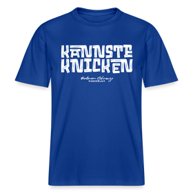 Berliner Schnauze Spruch-KANNSTE KNICKEN-RELAXED FIT Unisex Organic T-Shirt - Dunkelblau