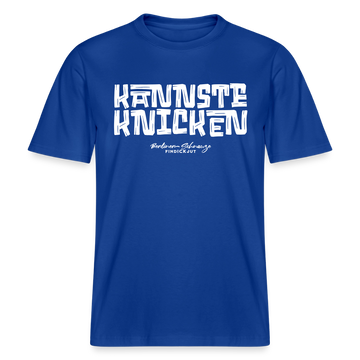 Berliner Schnauze Spruch-KANNSTE KNICKEN-RELAXED FIT Unisex Organic T-Shirt - Dunkelblau