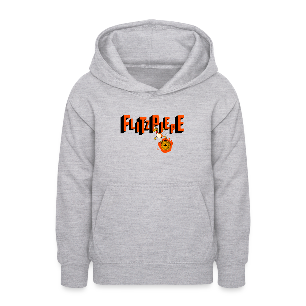 FLITZPIEPE - Teenager Hoodie - Hellgrau meliert